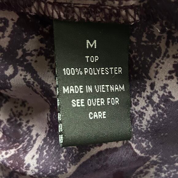 Vintage AB Studio Peplum top Floral dolman sleeves  whimsigoth fairy Y2K goth M - Picture 10 of 11